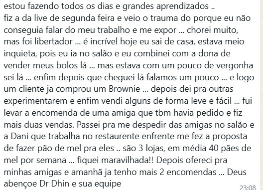 Depoimento de cliente 3 sobre a sessão com Dr. Dhin