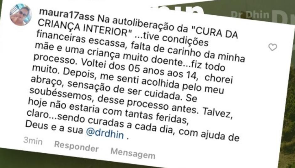 Depoimento de cliente 5 sobre a sessão com Dr. Dhin