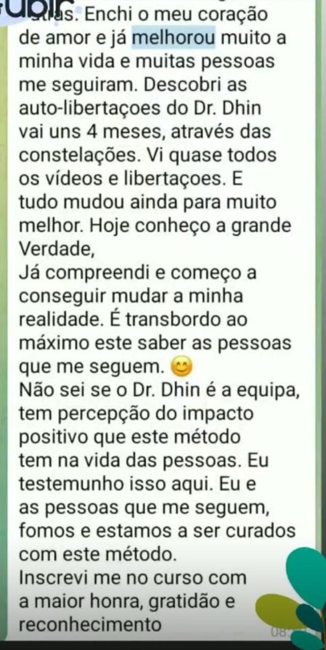 Depoimento de cliente 9 sobre a sessão com Dr. Dhin