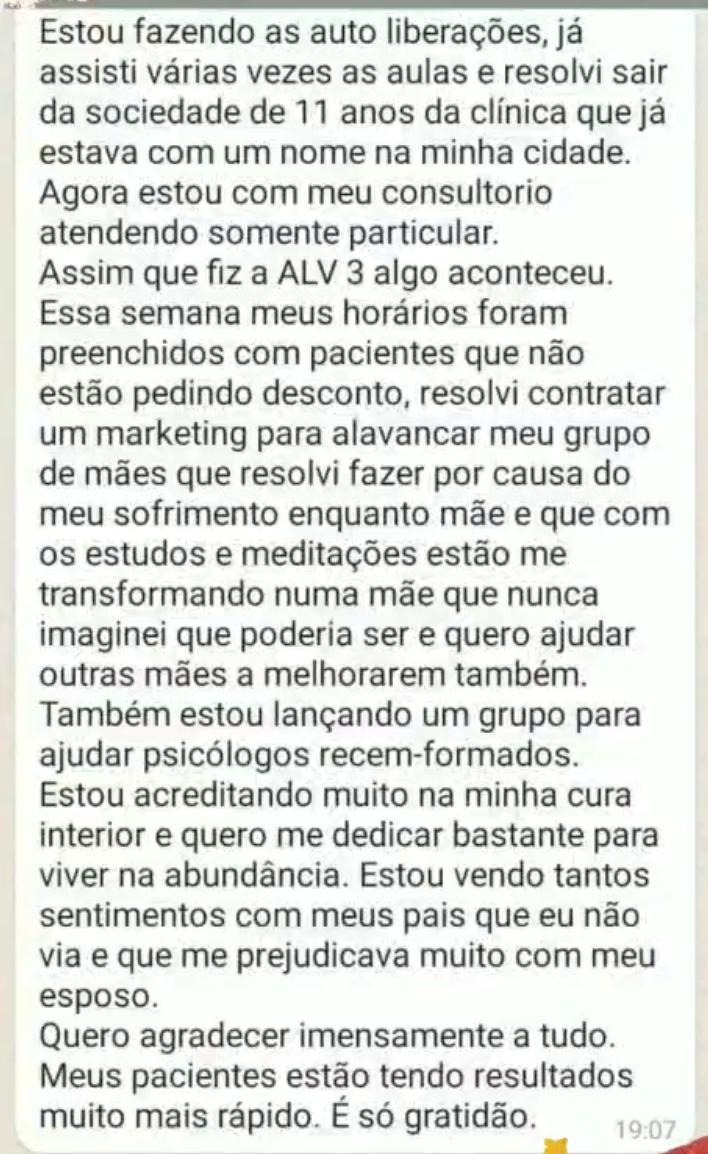 Depoimento de cliente 11 sobre a sessão com Dr. Dhin
