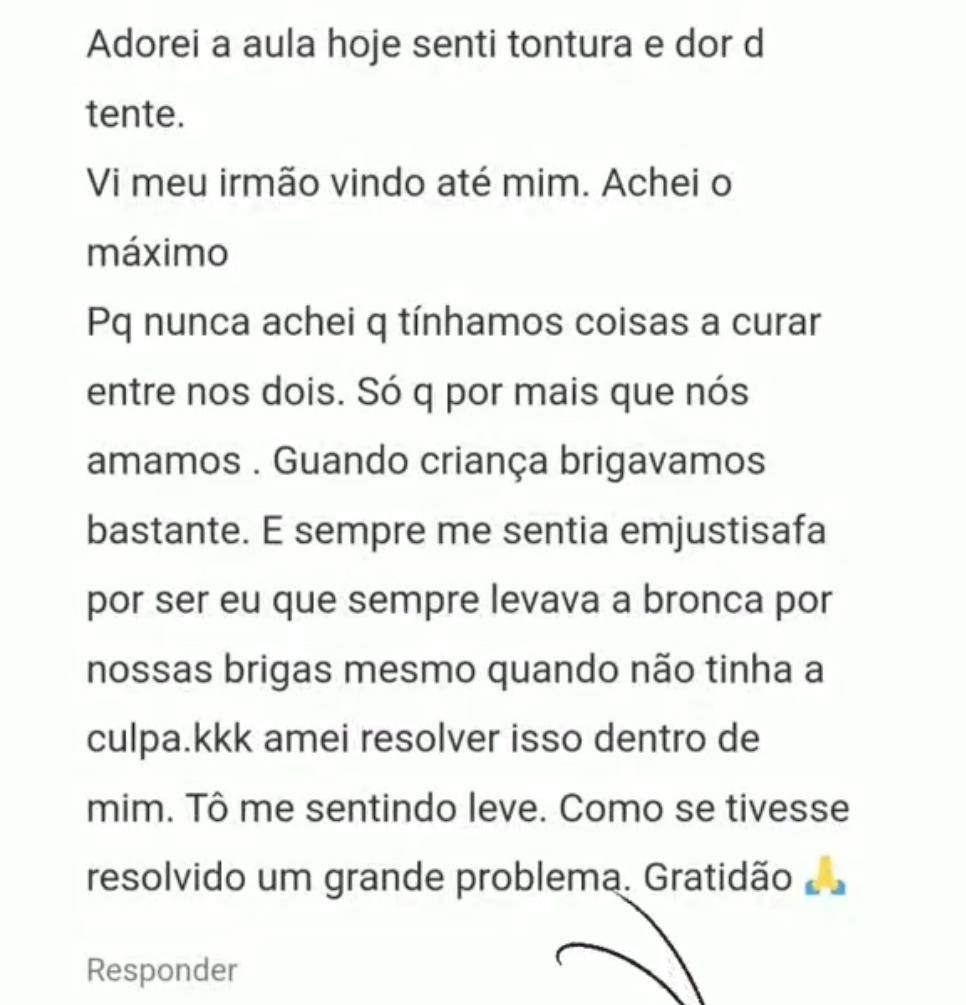 Depoimento de cliente 21 sobre a sessão com Dr. Dhin