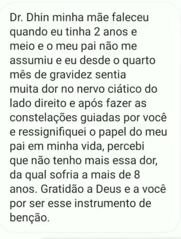 Depoimento de cliente 22 sobre a sessão com Dr. Dhin