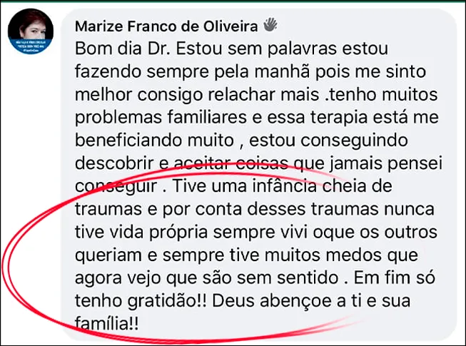 Depoimento 2 de aluno do Método ALV